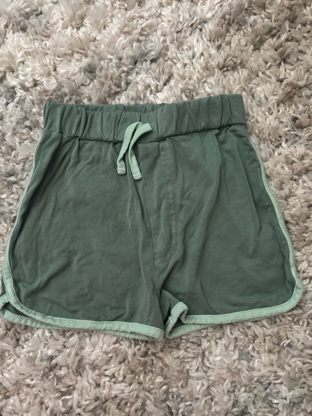 Kate Quinn Sage Green Drawstring Shorts